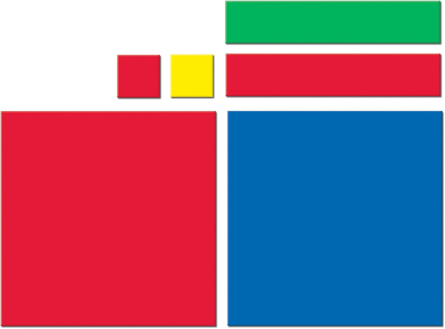 Learning Resources Magnetic Algebra Tiles, Algebraic Math Skills, Magnets for Any Magnetic Surface, 72 Piece Set, Ages 11+