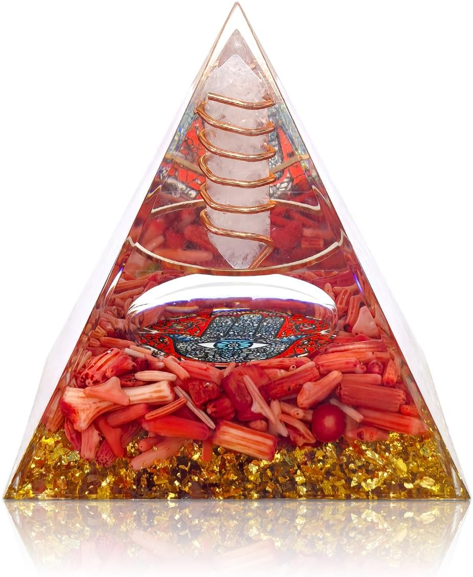 Crystals and Healing Stones, 9 Pcs Healing Crystals Set, 7 Chakra Crystal Stones Set Real Natural Selenite Pyramid Reiki Raw Rock Energy Protection Meditation with Wooden Box, Crystal Gifts for Women
