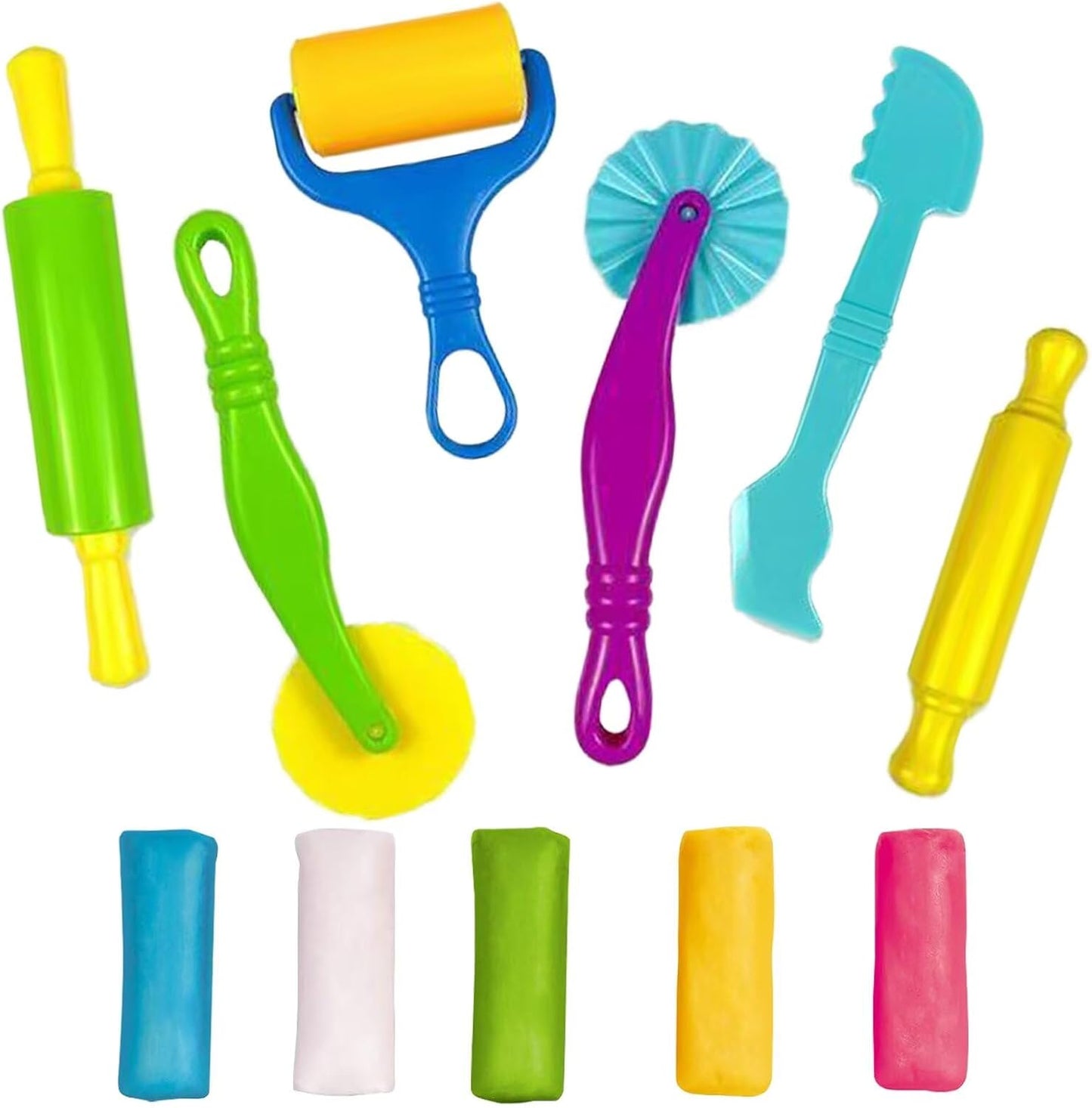 Unleash Creativity with 6 Unique Dino Molds Dough Toys Dough Accessories Set.Ideal as a Gift for Kids Aged 3-4-8 Years