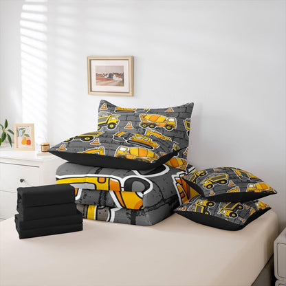 Erosebridal Chemistry Comforter Set with Sheets Full Size Periodic Table of Elements Bed in A Bag 7 Piece Science Chemistry Lovers Bedding Set for Kids Boys Children Bedroom Modern Black Bed Sets