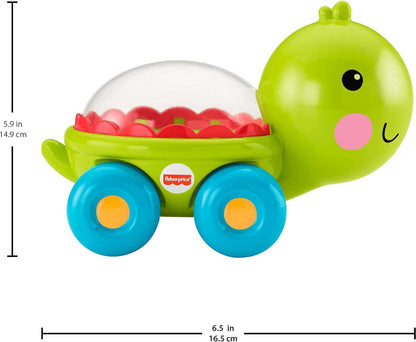 Fisher-Price Baby Toy Corn Popper Push-Along Vehicle with Sounds for Crawling Developmental Play Infants Ages 6+ Months