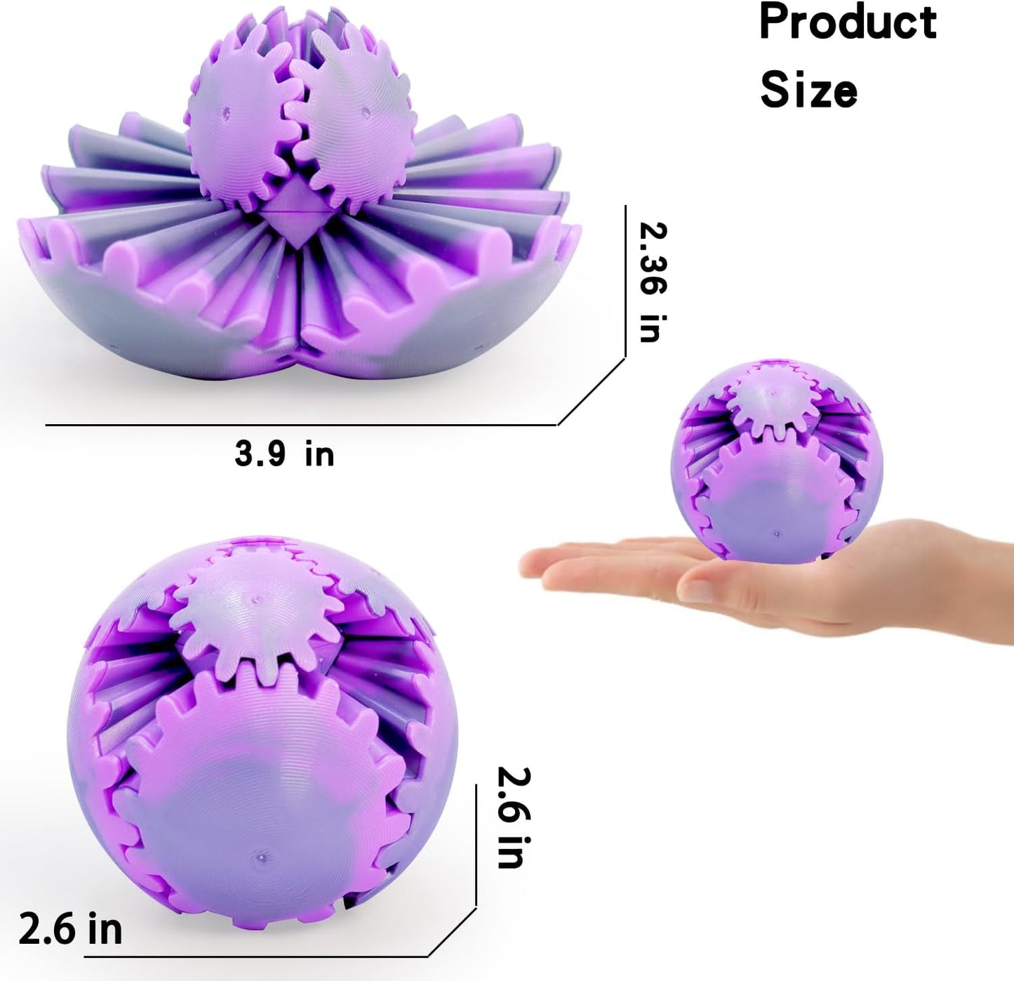 6 Pack Orbit Ball Toy, Fidget Cubes Top Spinning Toy, Great Party Favor Gifts & Creative Decompress Toys, Puzzle Games as Stress Relief Gifts for ADHD Kids Children's Day Gifts
