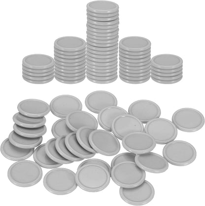 uxcell 100Pcs 0.8 Inch Plastic Poker Chips, Mini Bingo Chips Learning Counters Counting Counters Disks Markers Opaque Game Tokens for Game Play Math Counting, Yellow