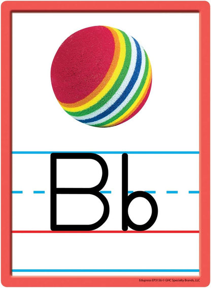 Edupress Alphabet and Numbers Accents, Pack of 36 Multicolored 6" x 8"