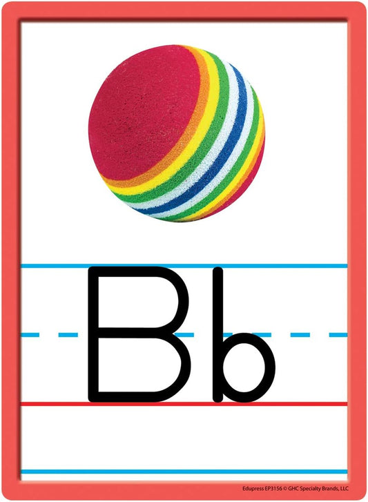 Edupress Alphabet and Numbers Accents, Pack of 36 Multicolored 6" x 8"