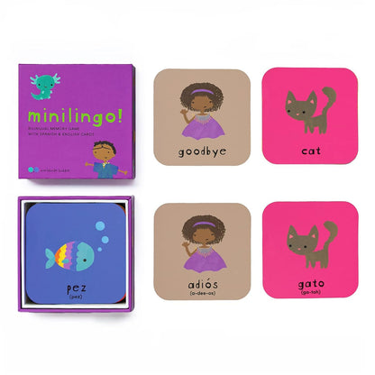 Minilingo Spanish / English Bilingual Flashcards: Bilingual memory game with Spanish & English cards (Minilingo Bilingual Flashcards)