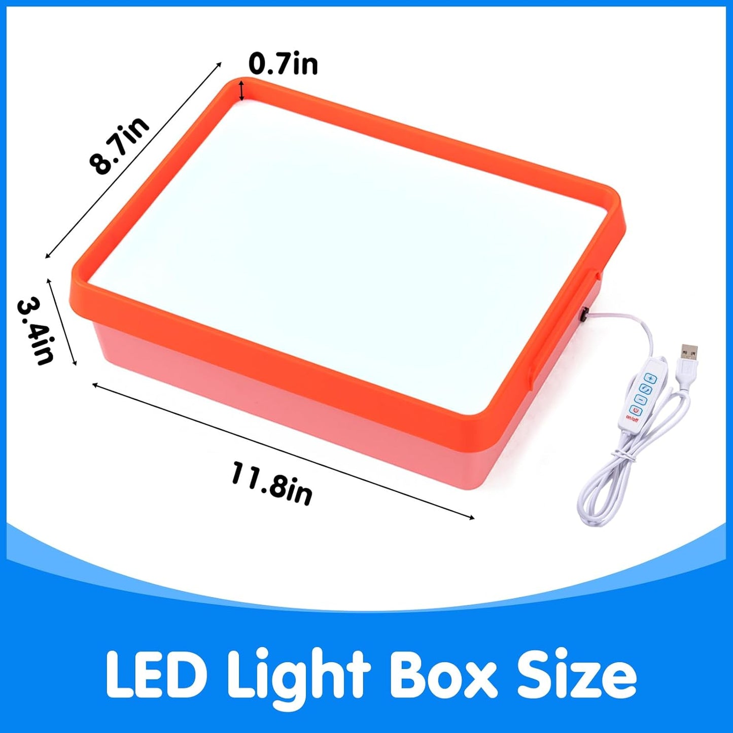 Odoorgames Kids Light Table，Translucent Math Blocks - Engaging Math Toy, Light Table Manipulatives, Linking Cubes for Early Learning and Creative Play