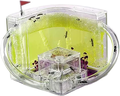 Ant Habitat Ant Farm Ant Castle Ant Castle Ant Studio Habitat Ant Farm Education and Learning Science Kit Ant Nest Farm for Learning Kit Ant Nest Ant House Ant Nest Farm(Pink), 22cm
