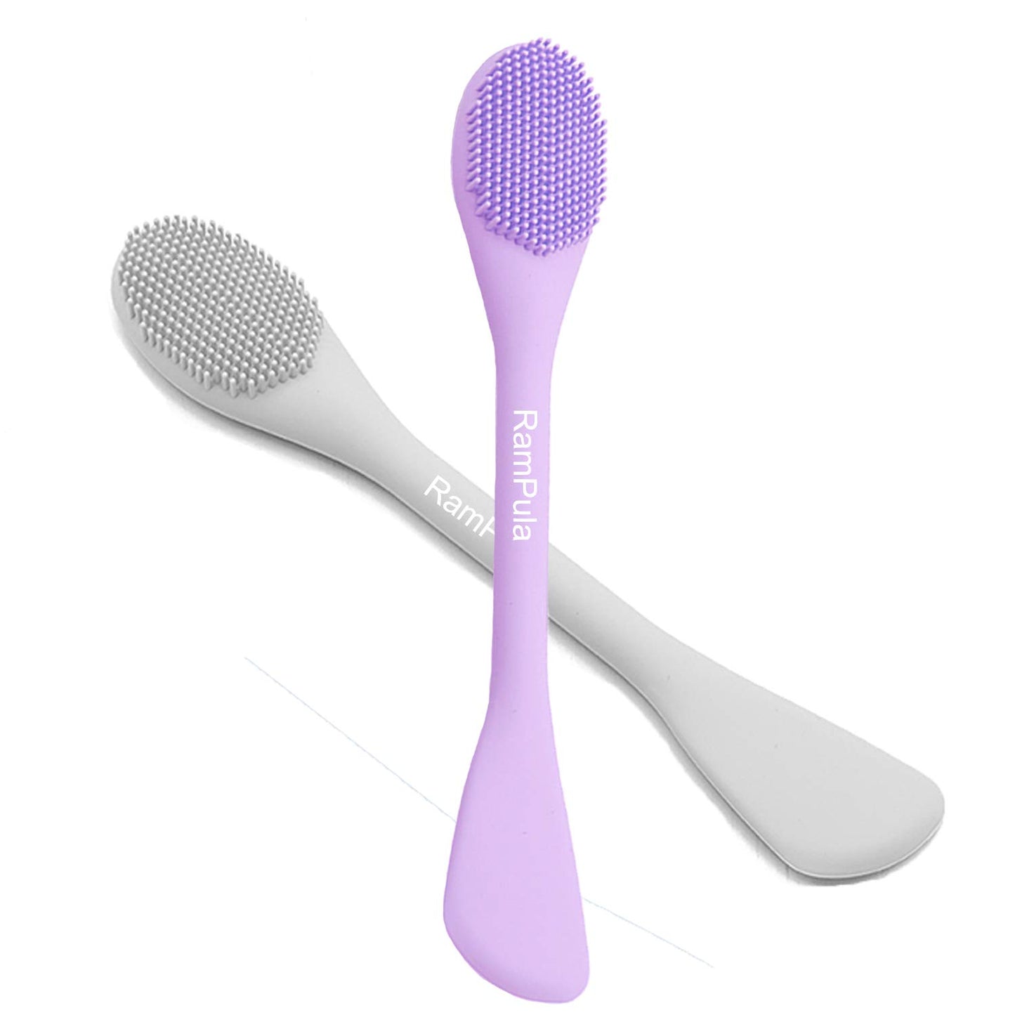 RamPula Silicone Face Mask Brush, Face Scrubber for Gentle Exfoliating & Hairless Moisturizers Applicator Tools for Apply Mud, Clay, Charcoal Mixed Mask, Cream, Lotion