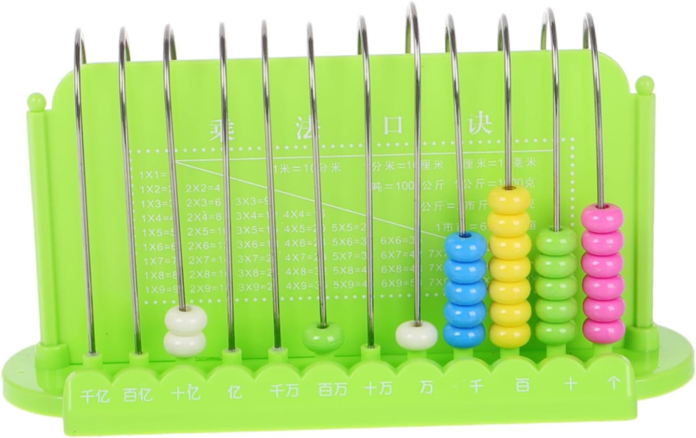 YARNOW Math Learning Abacus for Rods Counting Tool Educational Arithmetic Beads for Teaching Math Skills for Boys and and Safe Design