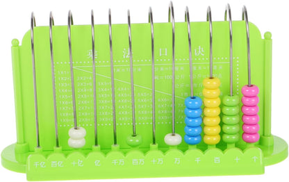 YARNOW Math Learning Abacus for Rods Counting Tool Educational Arithmetic Beads for Teaching Math Skills for Boys and and Safe Design