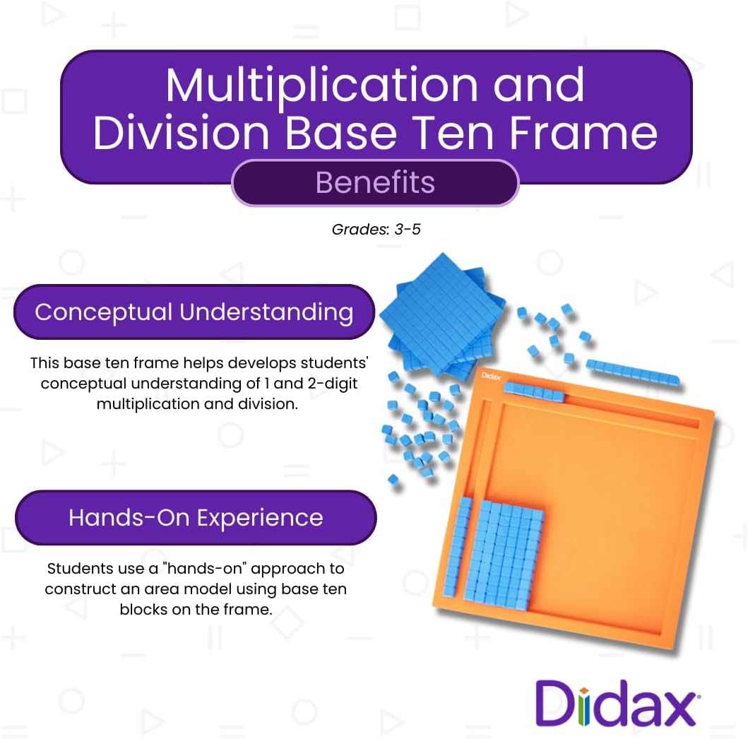 Didax Multiplication Base Ten Frame Student Kit