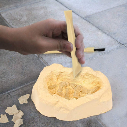 Byncceh Dinosaur Fossil Digging Kit for Kids - Excavate 12 Prehistoric Bones, Includes Glow in The Dark Dino Fossil - STEM Educational Archaeology Science Toy Ages 6-12