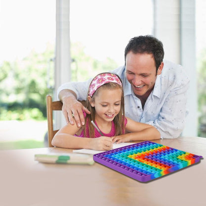 Multiplication Game Table 12 X 12 Math Flash Cards 3rd Grade Fingertip Fidget POP Toy Board Create a Variety of Multiplication additions for Teachers