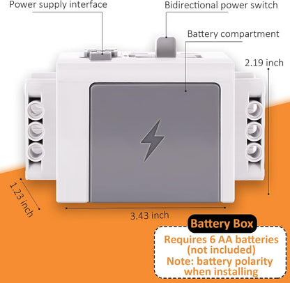 VAOEVA 5-in-1 Motor Kit Compatible with Most Stud Building Blocks, Motor Set with Powerful Motors, Advanced Remote Control Functionality, Wide Compatibility