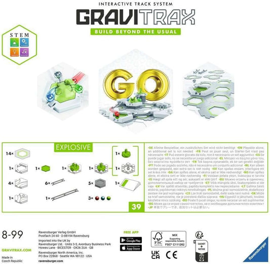 Ravensburger GraviTrax GO Explosive- Marble Run, STEM and Construction Toys for Kids Age 8 Years Up - Kids Gifts