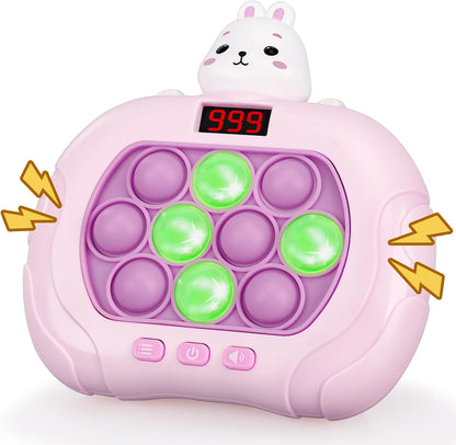 Narotood Quick Push Pop Game - Light Up Bubble Fidget Toy for Kids & Adults, Handheld Puzzle Game Sensory Toys, Great Gift for Christmas, Easter & Birthdays for Boys and Girls Ages 3-12 (Bear)