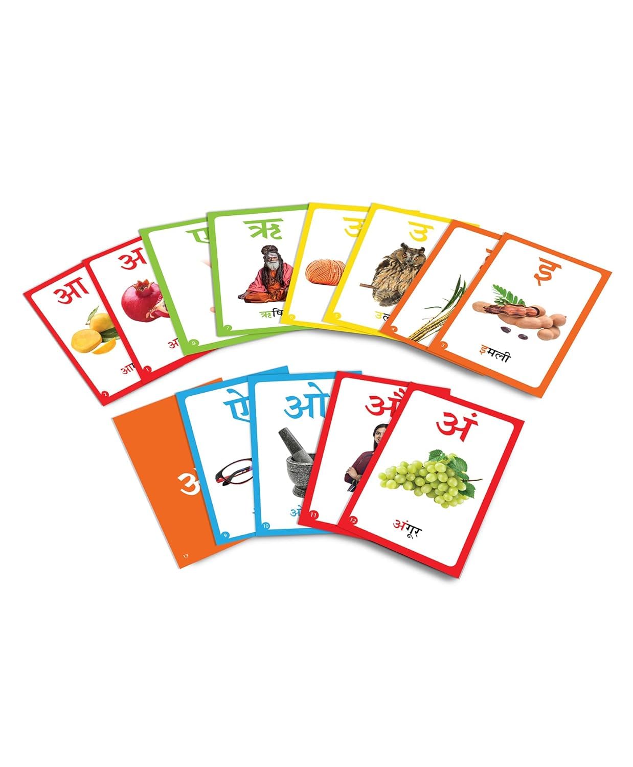 My First Flash Cards Hindi Varnamala : 30 Early Learning Flash Cards For Kids (Hindi Edition)