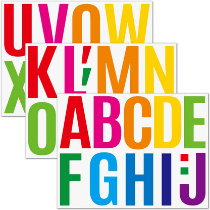 480 Pcs Waterproof 3" Vinyl Alphabet & Number Stickers - Self-Adhesive for Mailboxes, Windows, Doors, Signs, Vehicles & More, Black