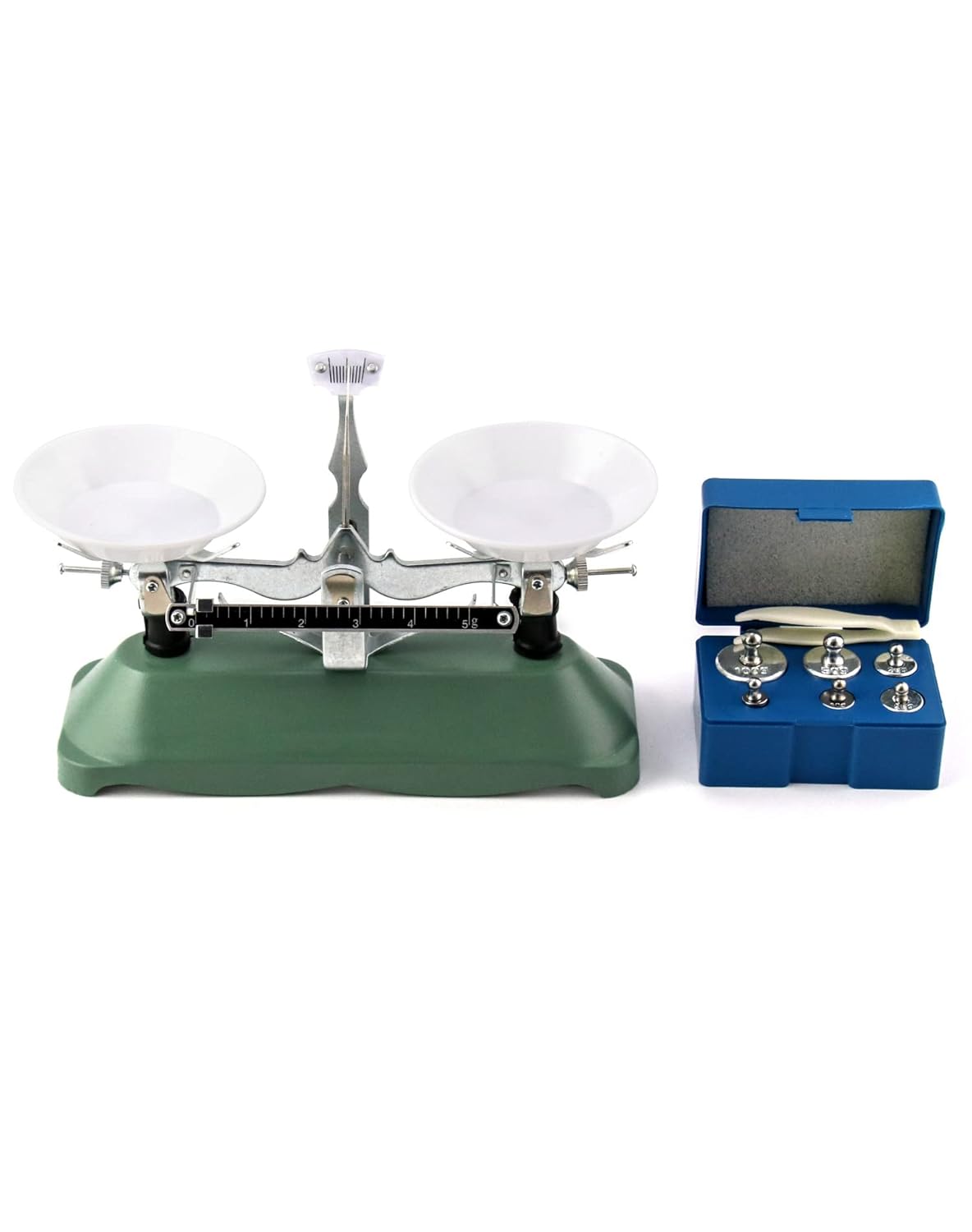 QWORK Balance Scale, 200g / 0.2g, Mini Laboratory Triple Beam Balance Beam Scale for Teaching Tool
