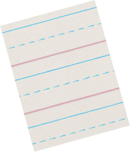 School Smart Zaner-Bloser Writing Paper, Handwriting Practice Lined Paper, Grade 2 to 3 Learning, 1/2 Inch Rule, 10-1/2 x 8 Inches, 500 Sheets
