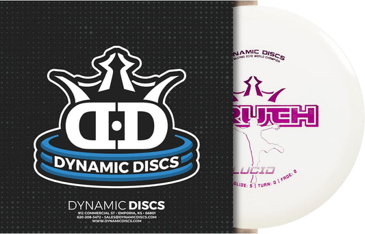 Dynamic Discs Lucid EMAC Truth Disc Golf Midrange | Straight–Stable Control Mid Range | Premium Plastic | Accurate Lines for Fairway & Approach Shots | Reliable Consistent Flight | (Colors May Vary)