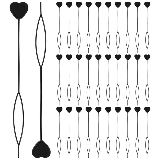 32 Pcs Bead Tool for Hair, Hair Beader Tool Kit, Easy Bead Threader for Hairs for Braids, Ponytail and Hairs Tail Styling, Automatic Beads Loader Threading Applicator, Black