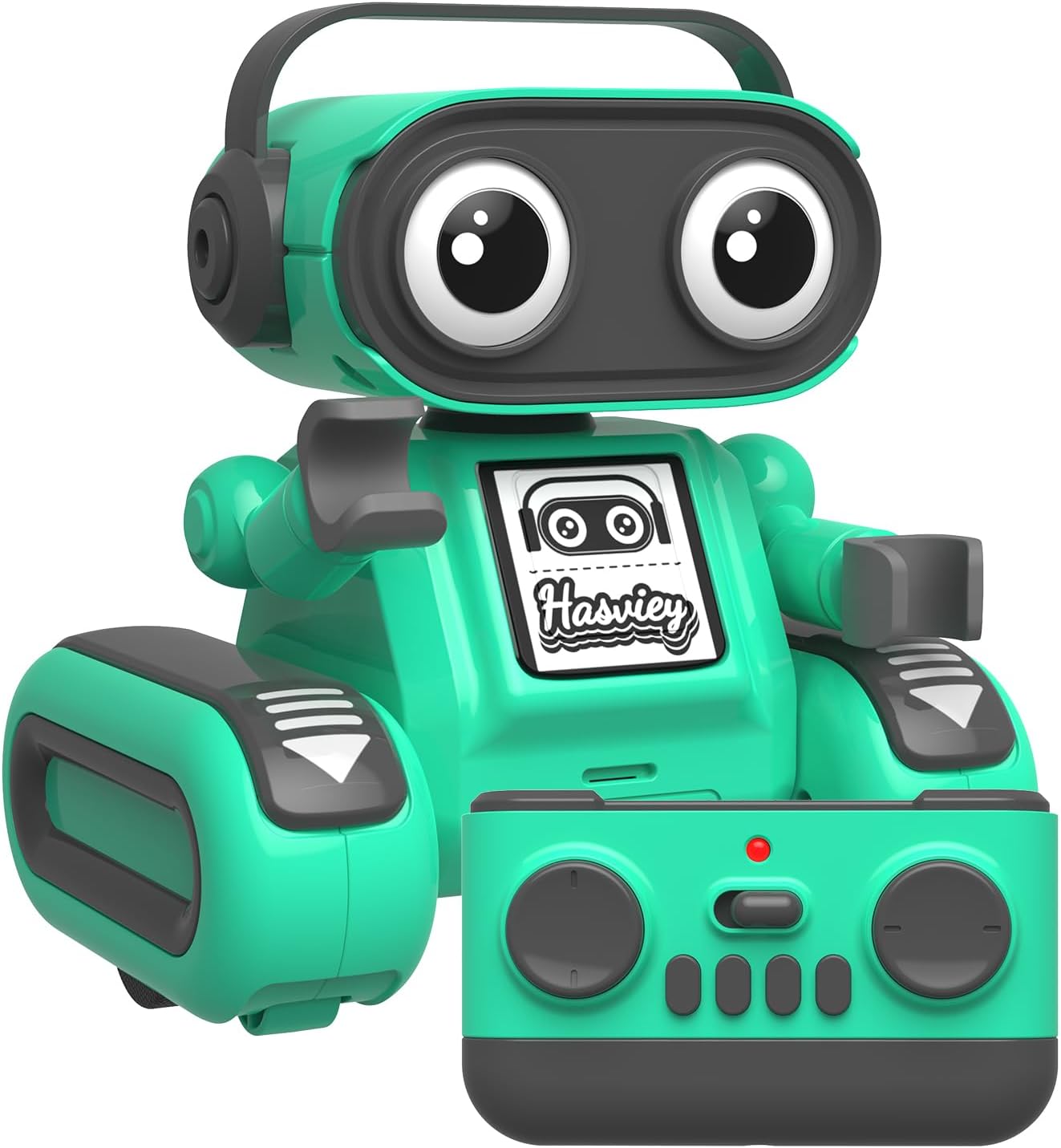 Robot Toys for Boys, Rechargeable Remote-Controlled Robot for Kids 6-8, RC Robots with Auto-Demo, Record, Repeat, Dance Moves, Music, Flexible Head & Arms, Gift Ideas for Birthday Xmas - Blue