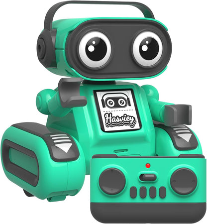 Robot Toys for Boys, Rechargeable Remote-Controlled Robot for Kids 6-8, RC Robots with Auto-Demo, Record, Repeat, Dance Moves, Music, Flexible Head & Arms, Gift Ideas for Birthday Xmas - Blue