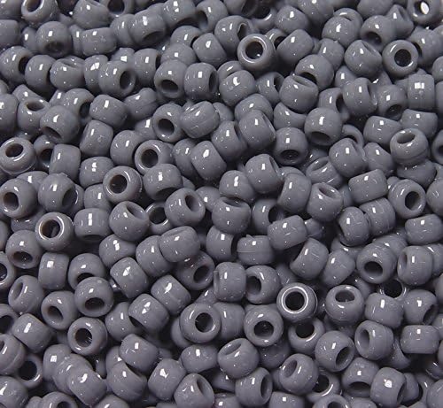 JOLLY STORE Crafts - Pony Beads, Easy-to-Use Reusable Jewelry-Making/Bracelet Beads for Art, Craft Decorations & More, 9 x 6 mm, Crafted in The USA, Opaque Tan, 500 pcs (Pack of 1)
