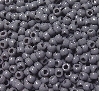 JOLLY STORE Crafts - Pony Beads, Easy-to-Use Reusable Jewelry-Making/Bracelet Beads for Art, Craft Decorations & More, 9 x 6 mm, Crafted in The USA, Opaque Tan, 500 pcs (Pack of 1)