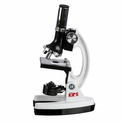 AmScope M30-ABS-KT1-WM 120X-240X-300X-480X-600X-1200X Educational Metal Arm Kids Compound Microscope Kit + Book