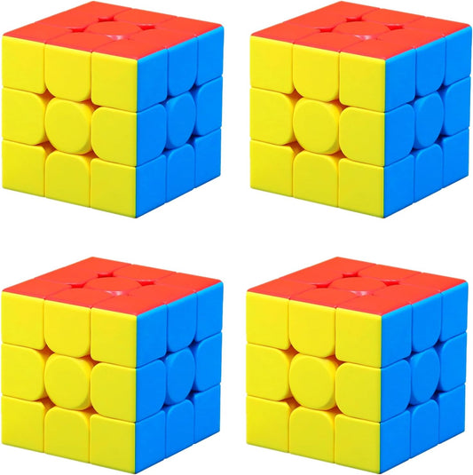 CFMOUR 20 Pack 3x3 Speed Cube Set - Stickerless Magic Cubes Bundle 3x3x3- Fast Turning Birthday Party Easter Valentines Day Gifts Puzzle Game Brain Toy for Kids and Adult