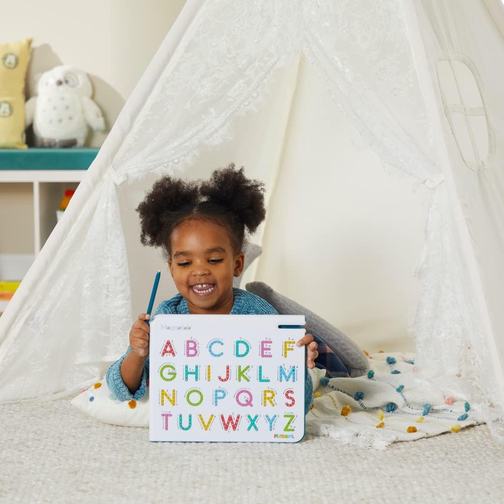 Playskool Magnatab — Numbers and Shapes — Magnetic Board Toy Letter Tracing for Toddlers Learning and Sensory Drawing — for Kids Ages 3 and Up
