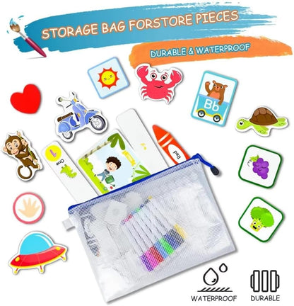 Busy Book for Toddlers 3-5, Travel Busy Book Preschool Learning Activities,Birthday Gifts for Boys Toddlers, Travel Toys for Airplane Car for Kids Ages 4-8, Autism Sensory Travel Toys