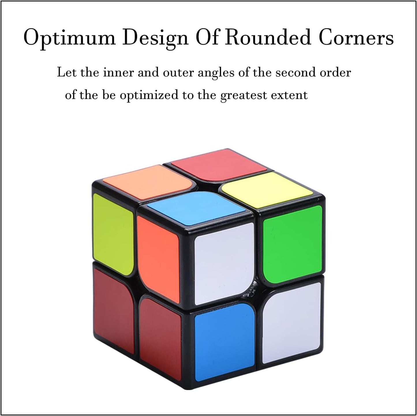 2x2 Cube Toys Puzzle, Black