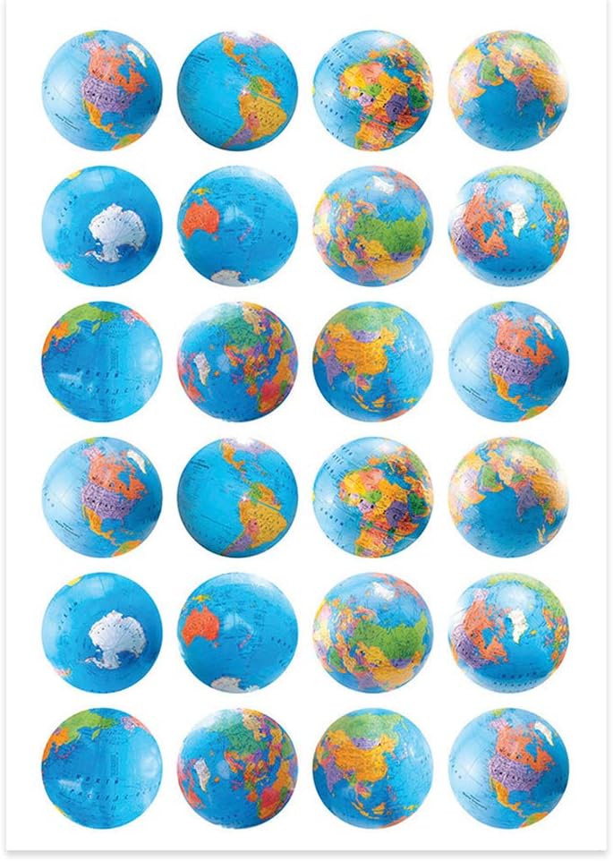 Hygloss Globes Stickers