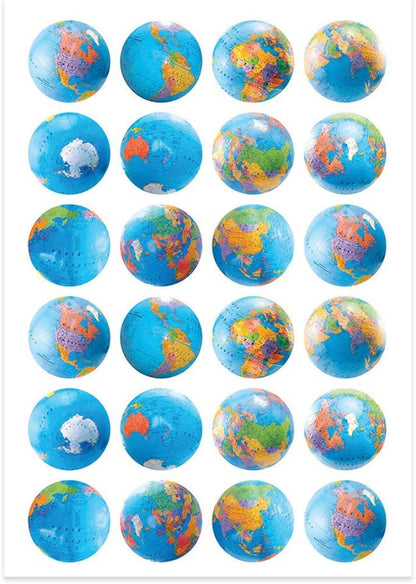 Hygloss Globes Stickers