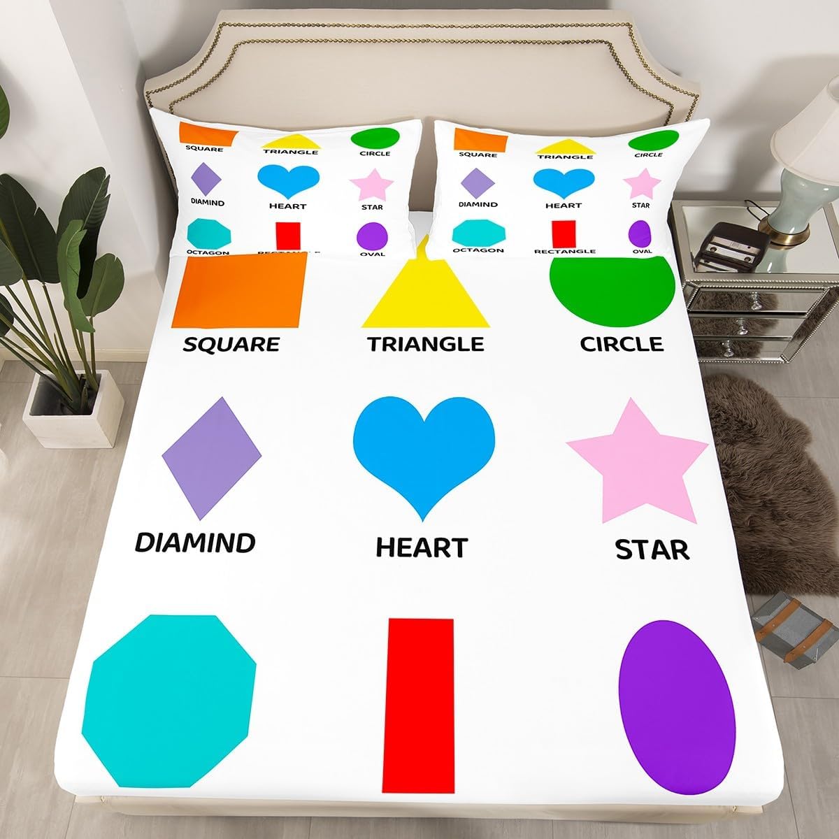 Chemistry Bed Sheets for Kids Teens Girls Boys,Chemical Experiment Fitted Sheet Twin,Science Themed Sheets for Math Lovers,Chemistry Lab Bedding Set,White and Black