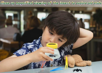 12 Count Plastic Tweezers for Kids,Science Nature Observation Tools for Students Spring Outing (Yellow Blue and Red)