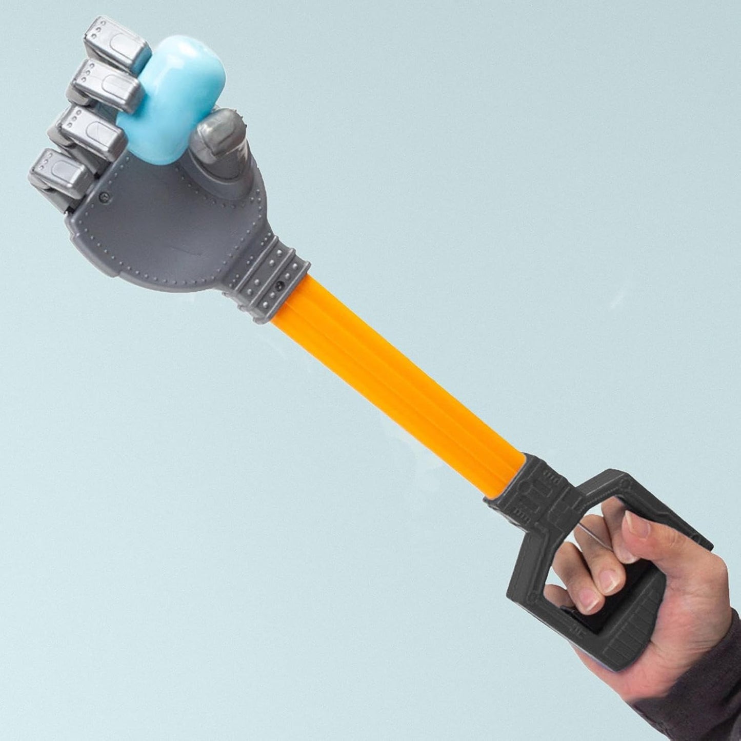 Robotic Claw Litter Picker Toy Hand Grabber Tool for Kids Hand Eye Coordination Training and Fun Games- L Blue