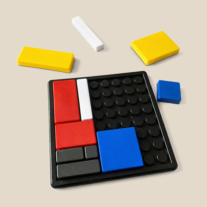 Logic Puzzle Brain Teaser Game for Kids and Adults, 88 Challenges with 4 Difficulty Levels, Portable Brain Training Logic Puzzle Game for Travel, Learning and Thinking Fun