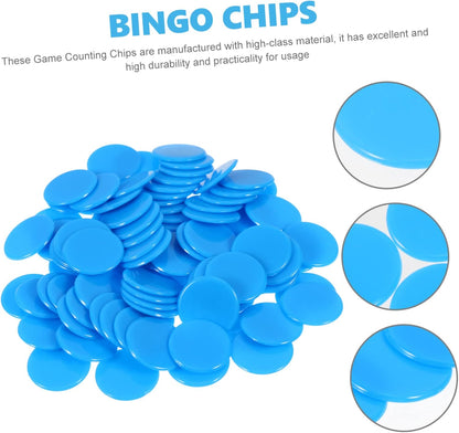 BESPORTBLE Solid Color Bingo Chips Game Counters for Math Teaching Board Games Bingo Accessories