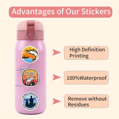 Science Laboratory Stickers, 50pcs Funny Science Laboratory Decals for Kids Teens, Physics Biology Chemistry Experiment Sticker, Waterproof Vinyl Stickers for Water Bottle Laptop Luggage Guitar