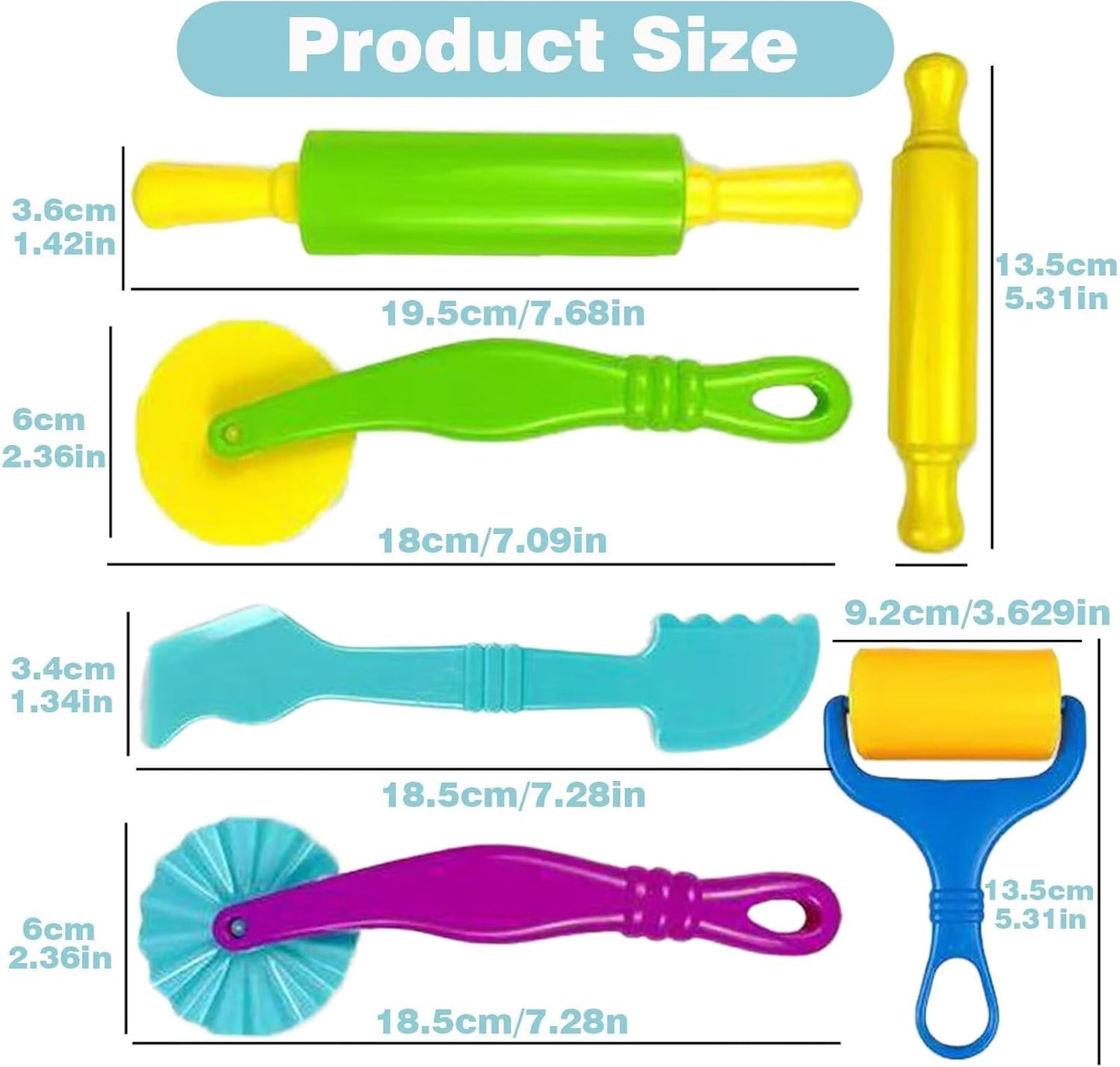 Unleash Creativity with 6 Unique Dino Molds Dough Toys Dough Accessories Set.Ideal as a Gift for Kids Aged 3-4-8 Years