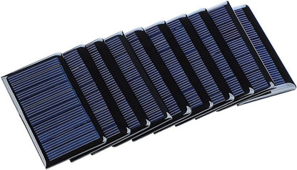 SUNYIMA 5V 60mA Epoxy Polycrystalline Solar Panel Cells for Battery Charger DIY System Kits 68mmx37mm / 2.67"x1.45"