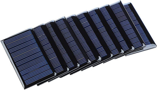 SUNYIMA 5V 60mA Epoxy Polycrystalline Solar Panel Cells for Battery Charger DIY System Kits 68mmx37mm / 2.67"x1.45"