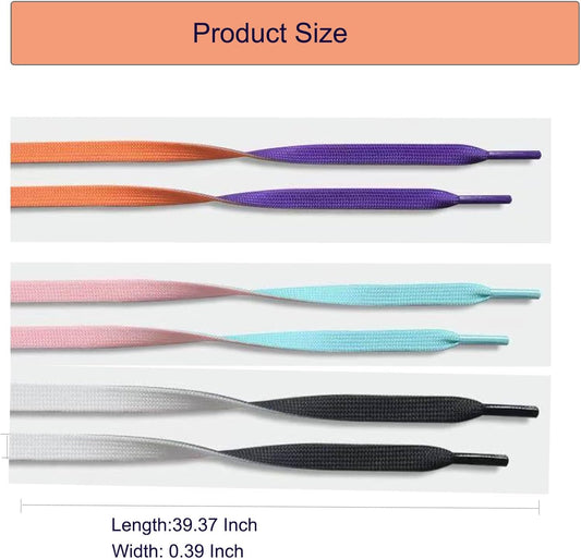 10 Pairs Dual Colored Shoe Trying Practice For Kid Shoelaces,Learn to Tie Your Shoes For Kids Early Learning,How To Tie Your Shoes For Kids Teaching Educational