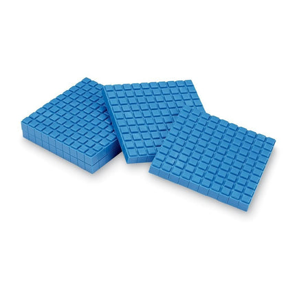hand2mind Plastic Interlox Base Ten Blocks Classroom Set, Connecting Cubes, Base 10 Blocks for Math, (Set of 644)