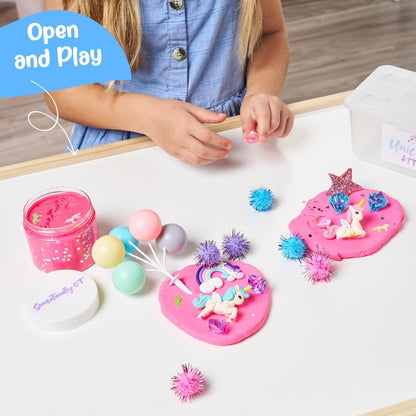 Mini Unicorn Sensory Dough Kit, A Perfect Holiday Gift to Bring Unicorns to Life in a Magical Fairytale